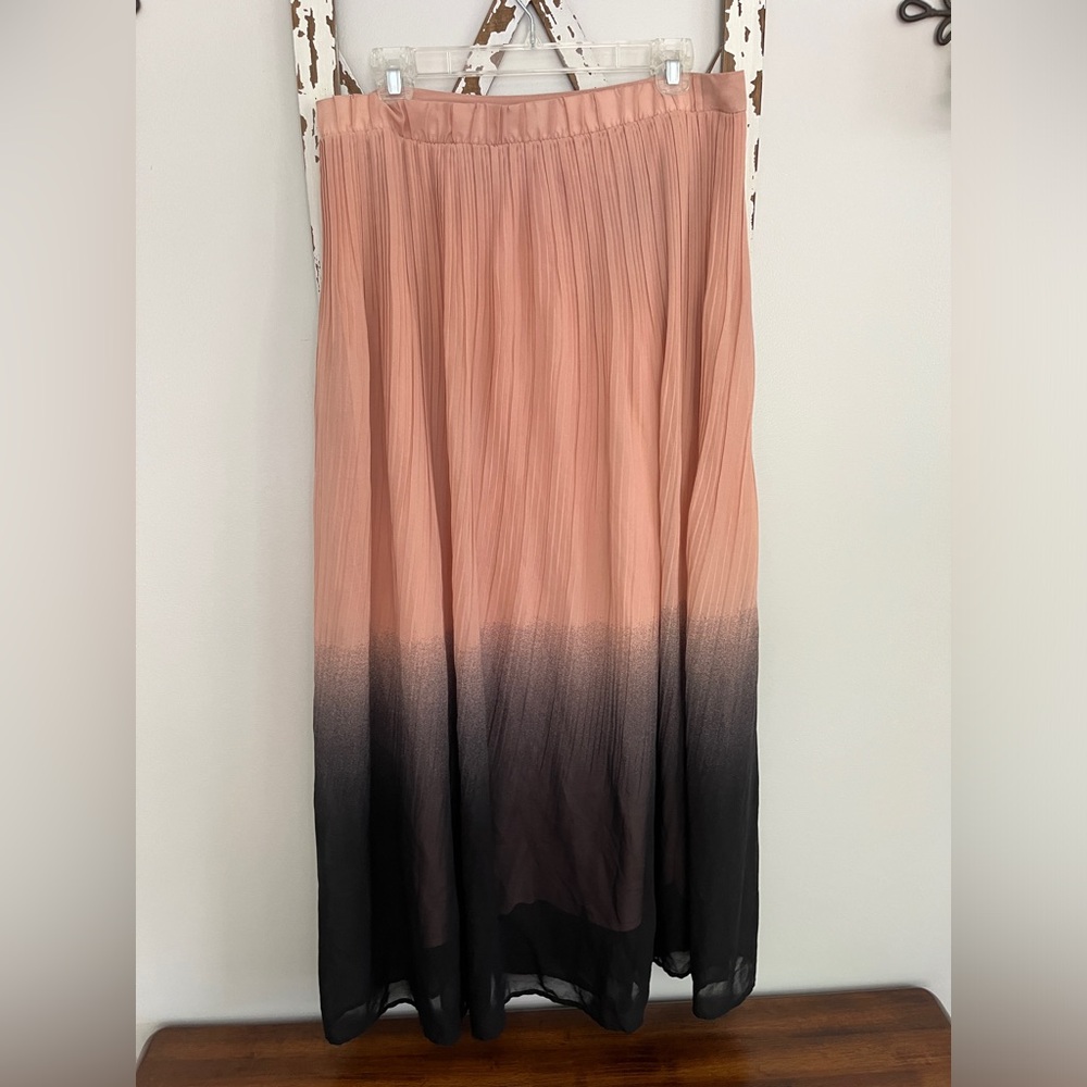 Mark. Ombré Pink/Black Maxi Skirt Size XL